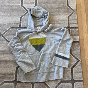 Sundry Gray Heart Hooded Sweatshirt/Hoodie, Med